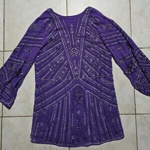 Zara dress beaded M-L